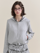 Chic Gray Sweater Jacket & Flowy Tutu Skirt Ensemble